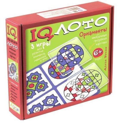 Купить Набор настольных игр "IQ лото". Орнаменты в Москве по недорогой цене