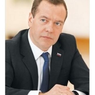 Купить Плакат "Председатель Правительства РФ Медведев Д.А." в Москве по недорогой цене