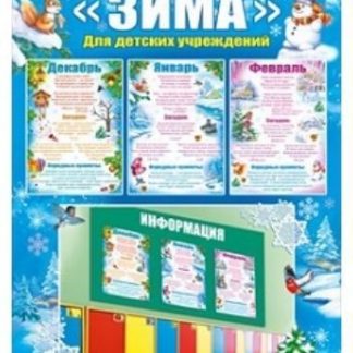 Купить Зима. Наглядно-обучающее пособие для детских учреждений в Москве по недорогой цене
