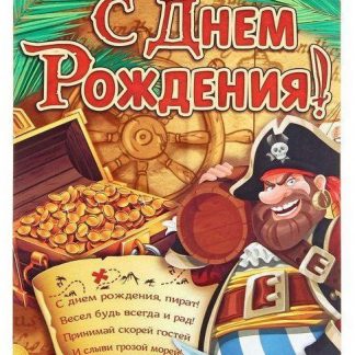 Купить Игра-поздравление детская "С днем рождения!". Пират в Москве по недорогой цене