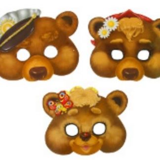 Купить Набор карнавальных масок "Три медведя" в Москве по недорогой цене
