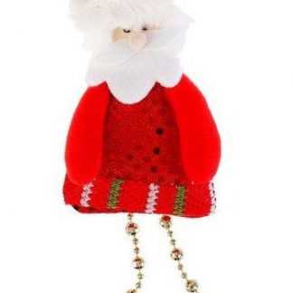 Купить Подвеска мягкая "Дед мороз с блёстками" в Москве по недорогой цене