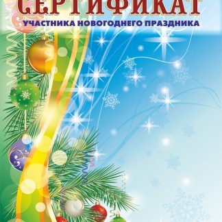 Купить Сертификат участника новогоднего праздника (детский) в Москве по недорогой цене
