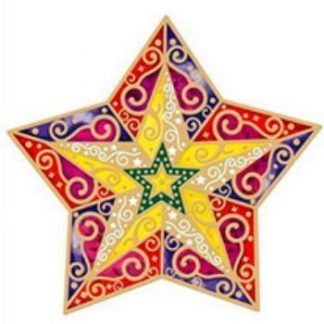 Купить Новогоднее оконное украшение "Звезда" в Москве по недорогой цене