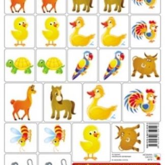 Купить Наклейки на шкафчики для детского сада "Домашние животные" в Москве по недорогой цене