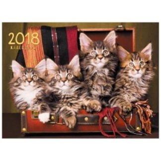 Купить Календарь настенный одноблочный "Домашние любимцы. Котята-путешественники" 2018 в Москве по недорогой цене