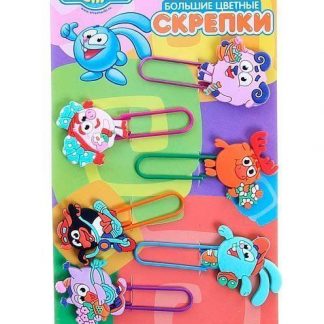 Купить Скрепки-закладки "Смешарики" в Москве по недорогой цене