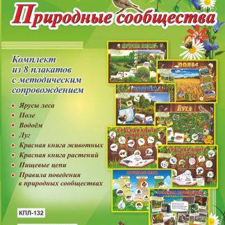 Купить Комплект плакатов "Природные сообщества": 8 плакатов  с методическим сопровождением в Москве по недорогой цене