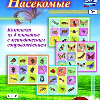 Купить Комплект плакатов "Насекомые": 4 плаката с методическим сопровождением в Москве по недорогой цене
