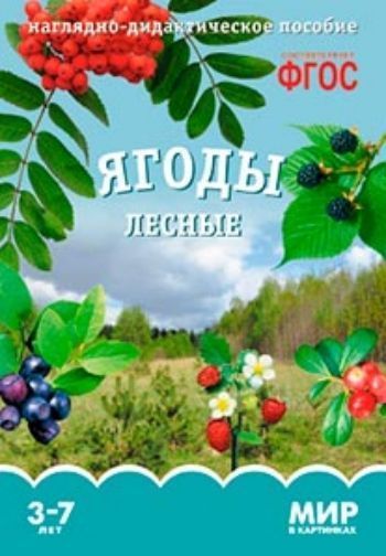 Купить Ягоды лесные. Наглядно-дидактическое пособие для занятий с детьми 3-7 лет в Москве по недорогой цене