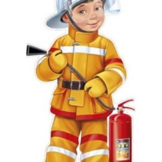 Купить Плакат вырубной "Пожарный" в Москве по недорогой цене