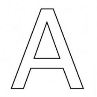 Купить Трафарет для цветного песка. Русский алфавит "А" в Москве по недорогой цене