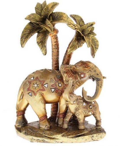 Купить Сувенир "Слон со слонёнком под пальмой. Мозаика. Геометрия" в Москве по недорогой цене