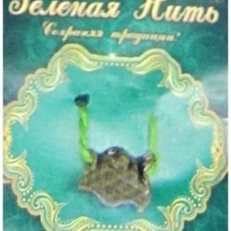 Купить Нить зеленая с подвеской "Рыбка большая" в Москве по недорогой цене