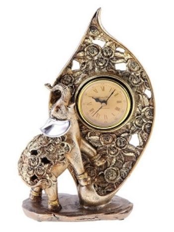 Купить Сувенир-часы "Слон в розах" в Москве по недорогой цене