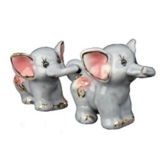 Купить Сувенир "Два слоника с розовым цветочком" в Москве по недорогой цене