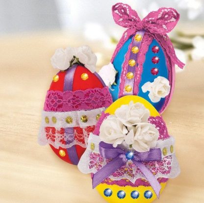 Купить Набор для декорирования яиц кружевом и лентами "С Пасхой" в Москве по недорогой цене