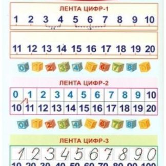 Купить Плакат-мини "Ленты цифр" в Москве по недорогой цене