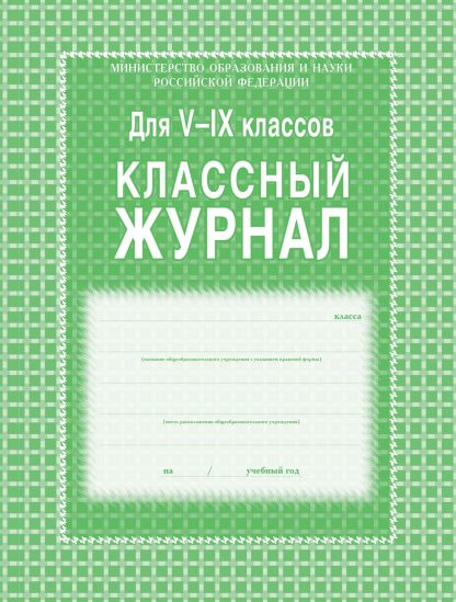 Купить Классный журнал. 5-9 классы: блок-бумага газетная в Москве по недорогой цене
