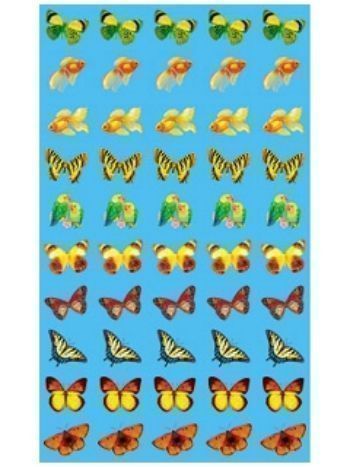Купить Наклейки для поощрения "Бабочки" в Москве по недорогой цене