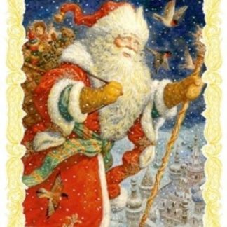 Купить Новогоднее оконное украшение "Дед Мороз" в Москве по недорогой цене