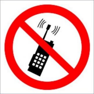 Купить Наклейка "Запрещено пользоваться мобильным телефоном" в Москве по недорогой цене