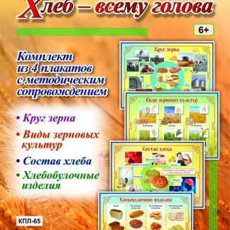 Купить Комплект плакатов "Хлеб - всему голова": 4 плаката с методическим сопровождением в Москве по недорогой цене