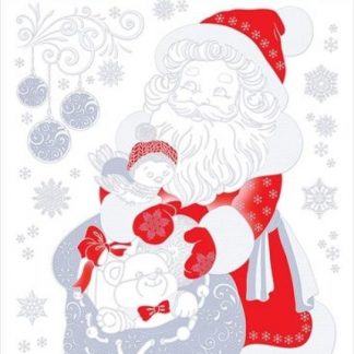 Купить Набор оформительских наклеек "Дедушка Мороз" в Москве по недорогой цене