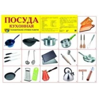 Купить Плакат "Посуда кухонная" в Москве по недорогой цене