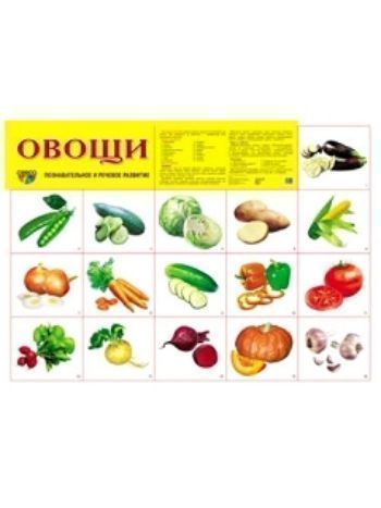 Купить Плакат "Овощи" в Москве по недорогой цене